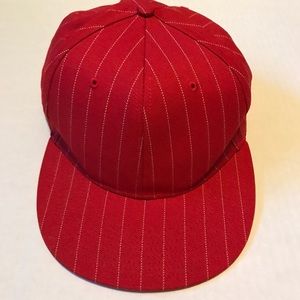 FINL 365 (sz 7 3/4) Brick Red w/Stripes Hat